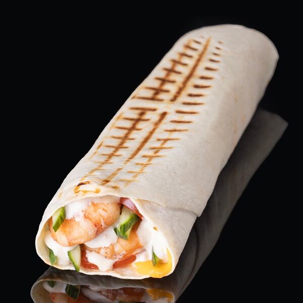 Тортилья с креветками